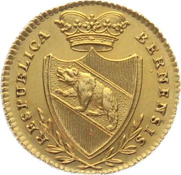 Bern Duplone 1797 – Krieger | historische Goldmünze
